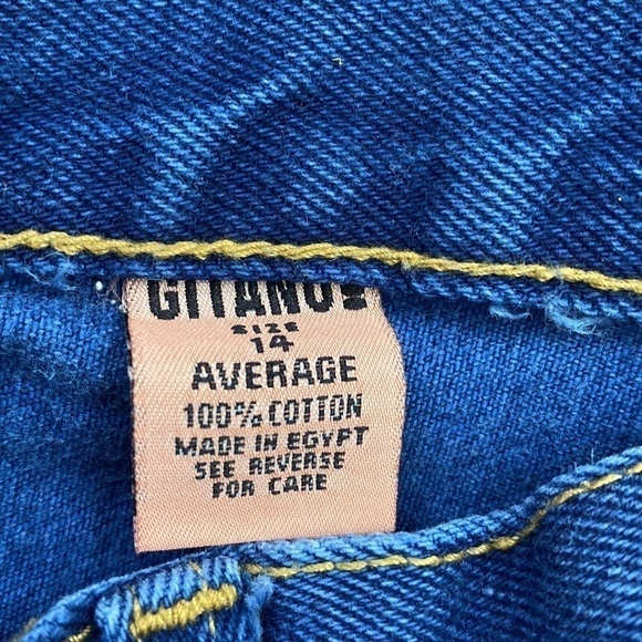 VINTAGE 80s GITANO Super High Waist Straight Tapered Leg Mom Jeans Hi Rise 28 - Picture 9 of 11